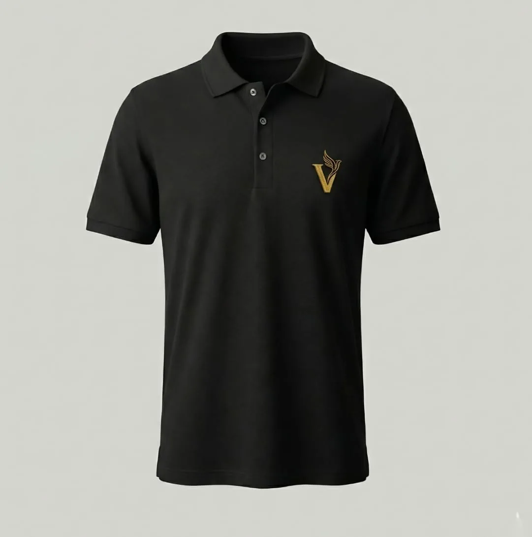 Embroidered uniform polo shirt